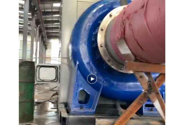 泉州昌盛工程施工管理有限公司流量5100立方大型柴油机混流泵机组测试中